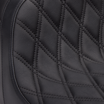 Drag Specialties Predator II Diamond Stitch Seat fits 2008-2024 Harley Touring