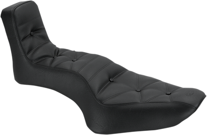 Mustang Throwback 2-Up Diamond Motorcycle Seat 2004-2021 Harley Sportster Models