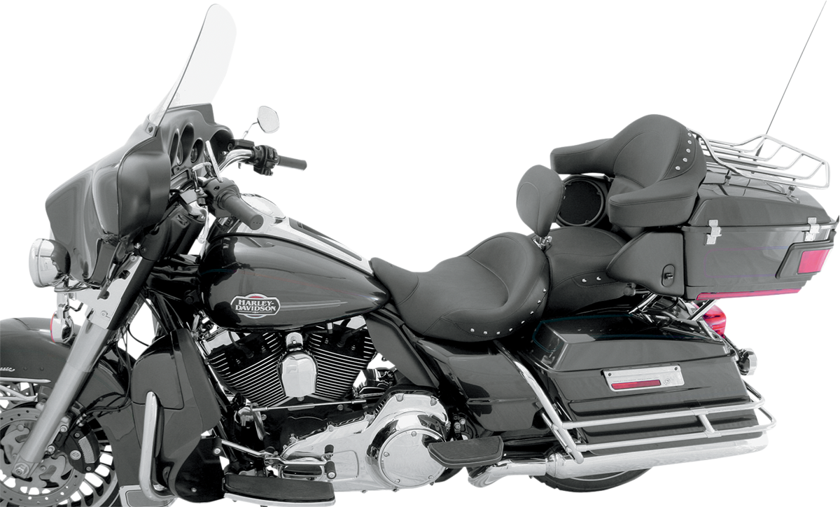 Mustang Super Tour Studded Seat & Backrest fits 2008-2024 Harley Touring 79579