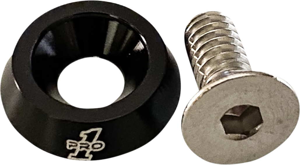 Pro One Black Universal Motorcycle 1/4"-20 Fender Seat Screw Bolt Harley Models