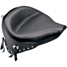 Mustang Wide Vintage Studded Solo Seat for 1984-1999 Harley Softail Models 75506
