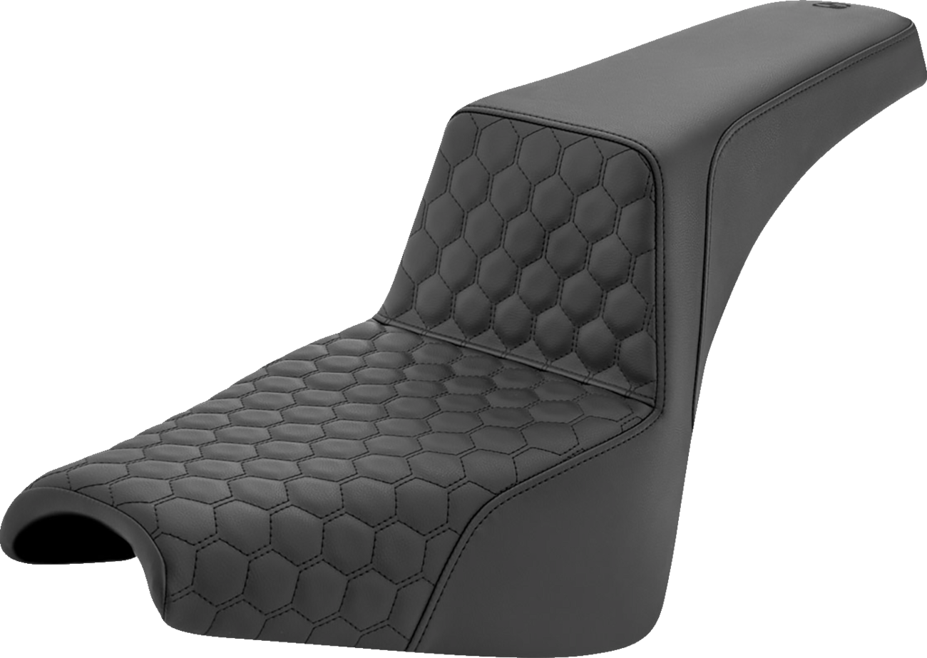 Saddlemen Step Up Honeycomb Stitch Seat fits 2018-2024 Harley Softail FXBB FXST