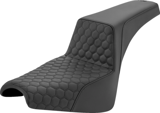 Saddlemen Step Up Honeycomb Stitch Seat fits 2018-2024 Harley Softail FXBB FXST