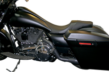 Danny Gray Black Leather Vinyl Weekday Seat 2008-2025 Harley Touring FLHR FLHX