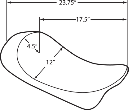 Drag Specialties Low Profile Solo Seat fits 1997-2007 Harley Touring FLHR FLHX