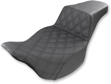 Saddlemen Step Up Lattice Stitch Gel Seat for 2008-2025 Harley Touring Road King