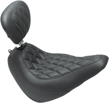 Mustang Tripper Wide Solo Seat & Backrest for 2018-2021 Harley Softail Slim FLSL