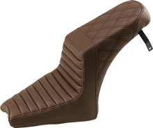 Saddlemen Brown Step Up Gel Core Seat fits 2018-2024 Indian Scout Bobber Rogue