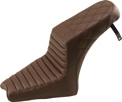 Saddlemen Brown Step Up Gel Core Seat fits 2018-2023 Indian Scout Bobber Rogue
