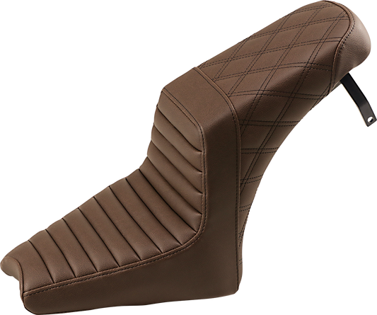 Saddlemen Brown Step Up Gel Core Seat fits 2018-2023 Indian Scout Bobber Rogue
