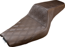 Saddlemen Step-Up Brown Lattice Gel Seat for 2004-2022 Harley Sportster 883 1200