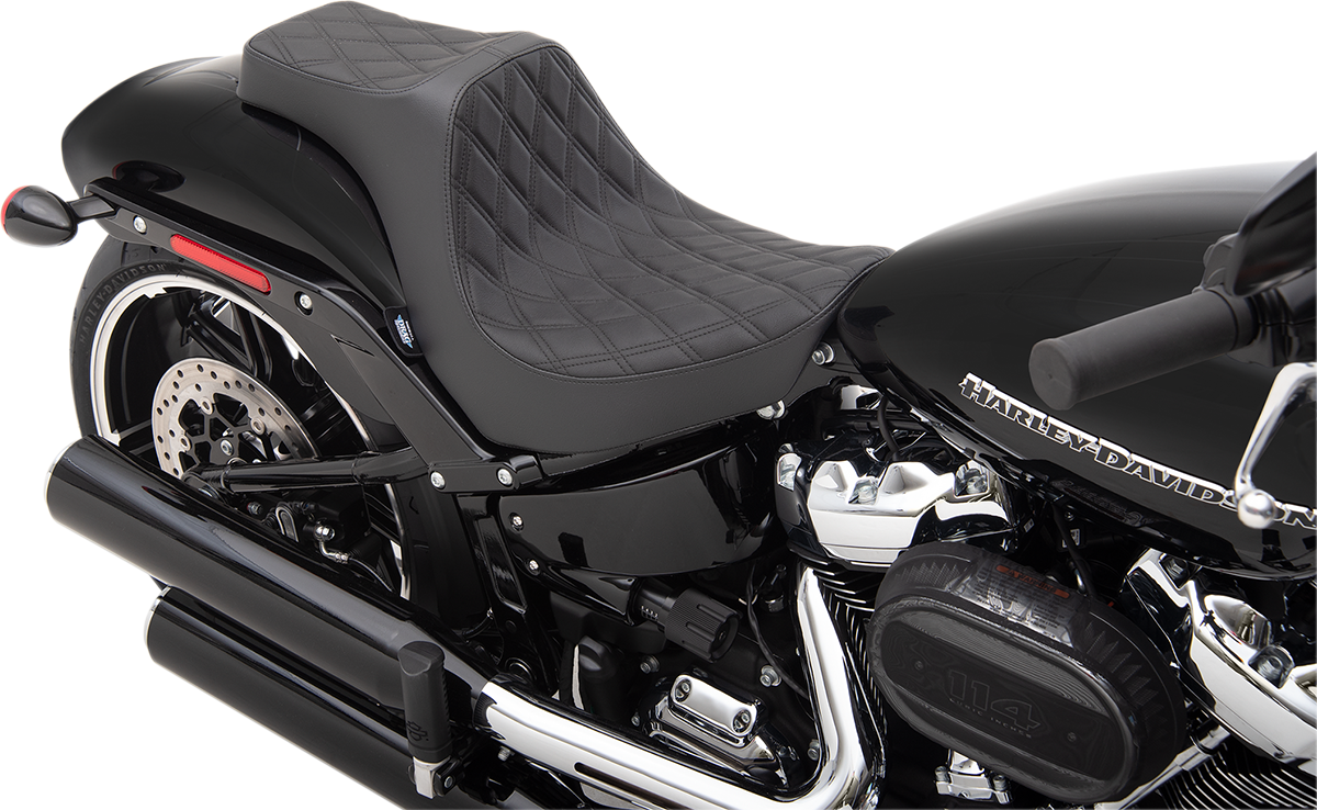 Drag Specialties Diamond Predator III Seat 2018-21 Harley Softail Breakout FXBR