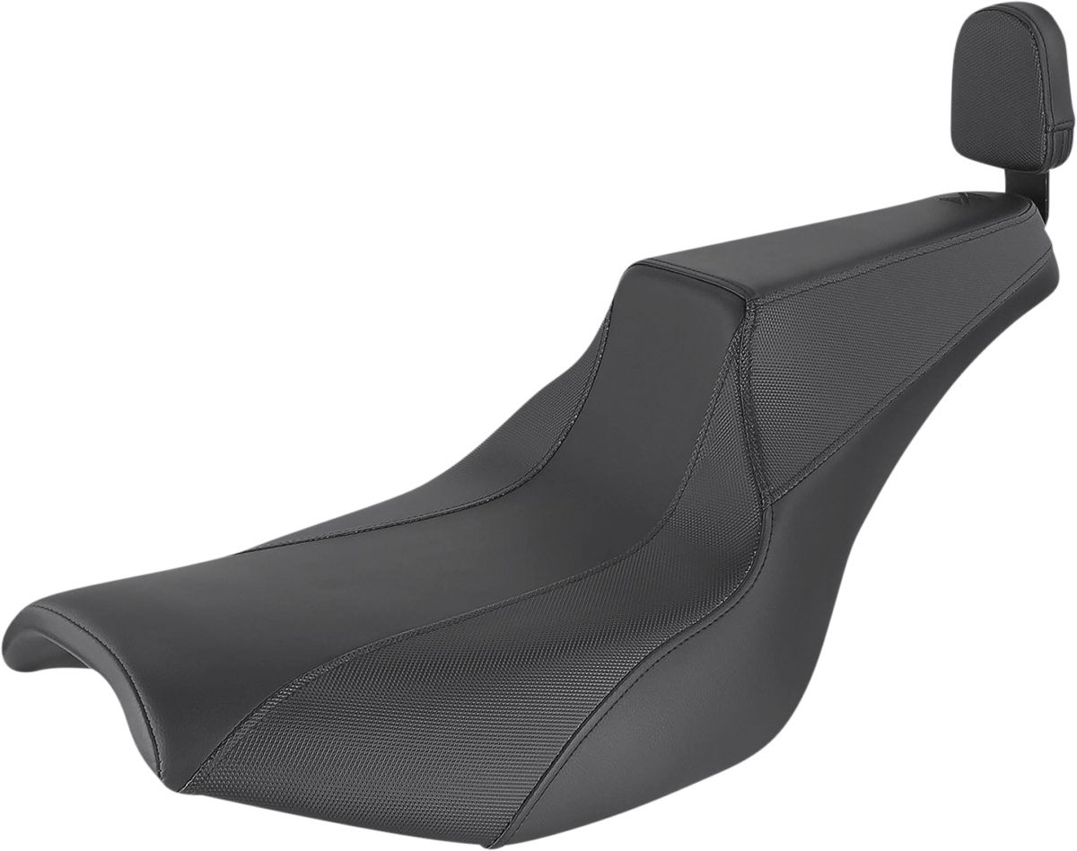 Saddlemen Signature Series w/ Passenger Backrest Pad Seat for 1982-00 Harley FXR