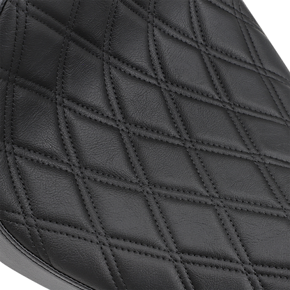 Drag Specialties Black Diamond Stitch Cafe Solo Seat 2010-2022 Harley Sportster