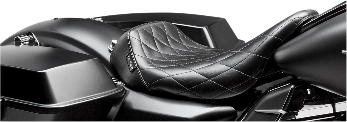 Le Pera Bare Bones Diamond Solo Seat fits 2008-2024 Harley Touring LK-005DM