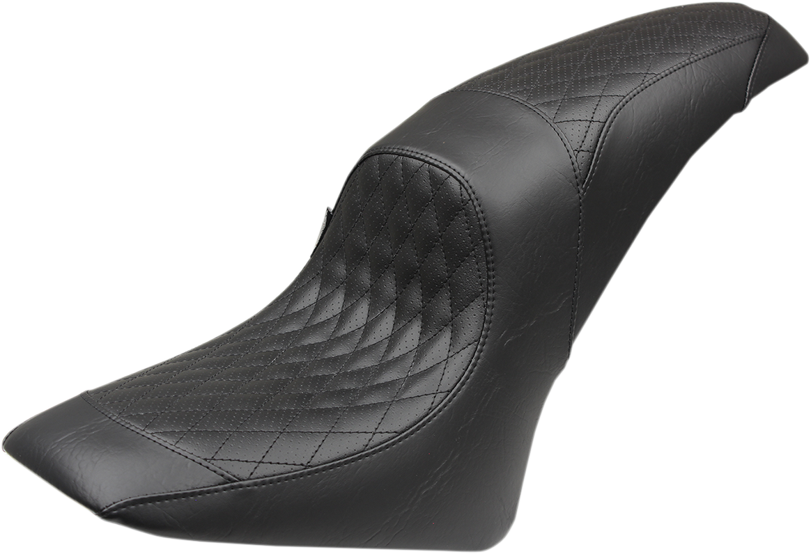 Mustang Black Diamond Tripper 2-Up Motorcycle Seat 2015-2022 Indian Scout Sixty