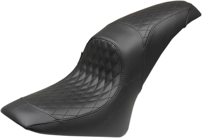Mustang Black Diamond Tripper 2-Up Motorcycle Seat 2015-2022 Indian Scout Sixty