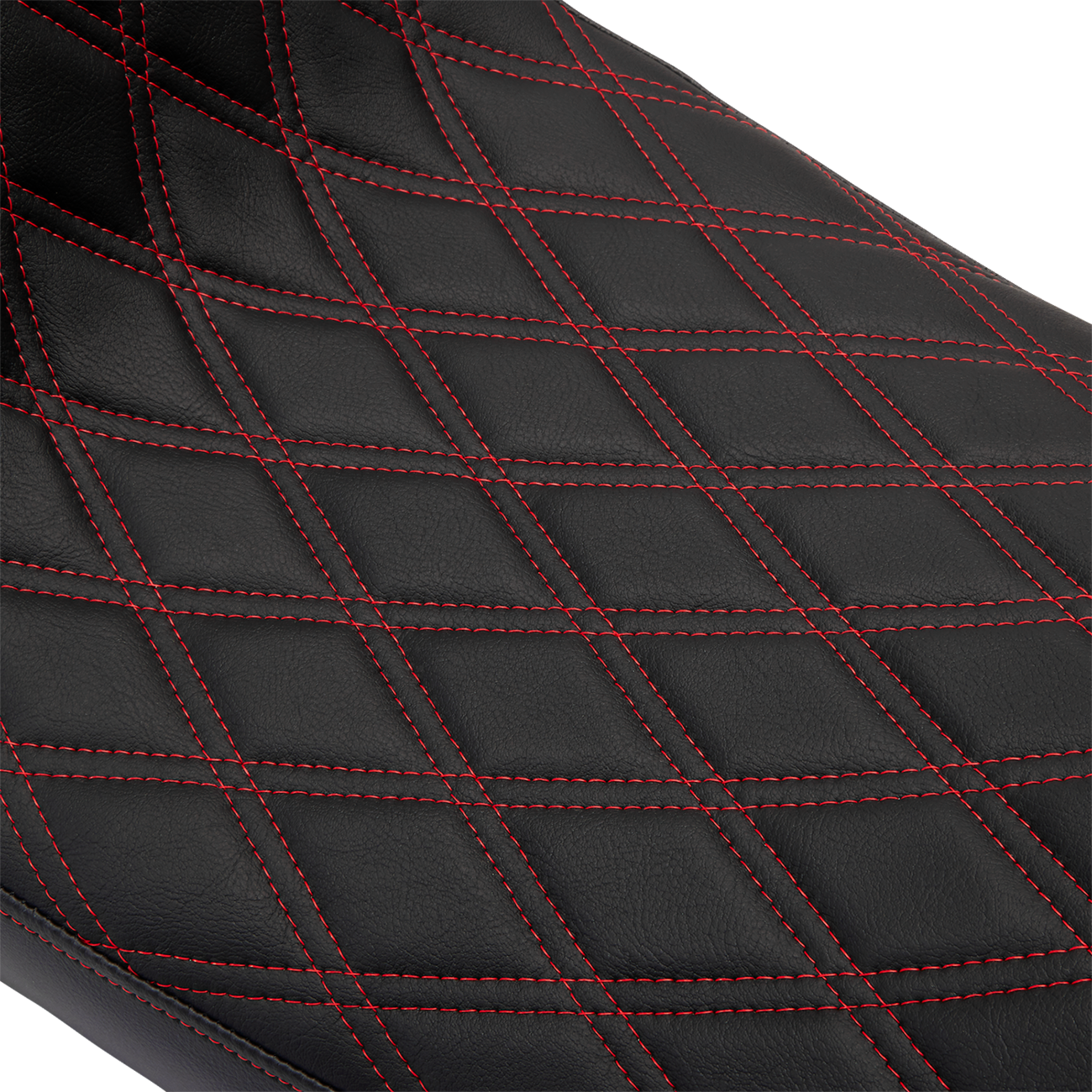 Drag Specialties Performance Predator II Red Stitch Seat 2008-24 Harley Touring