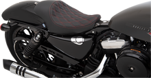 Drag Specialties Red Diamond Stitch 3/4 Solo Seat 2004-2022 Harley Sportster XL