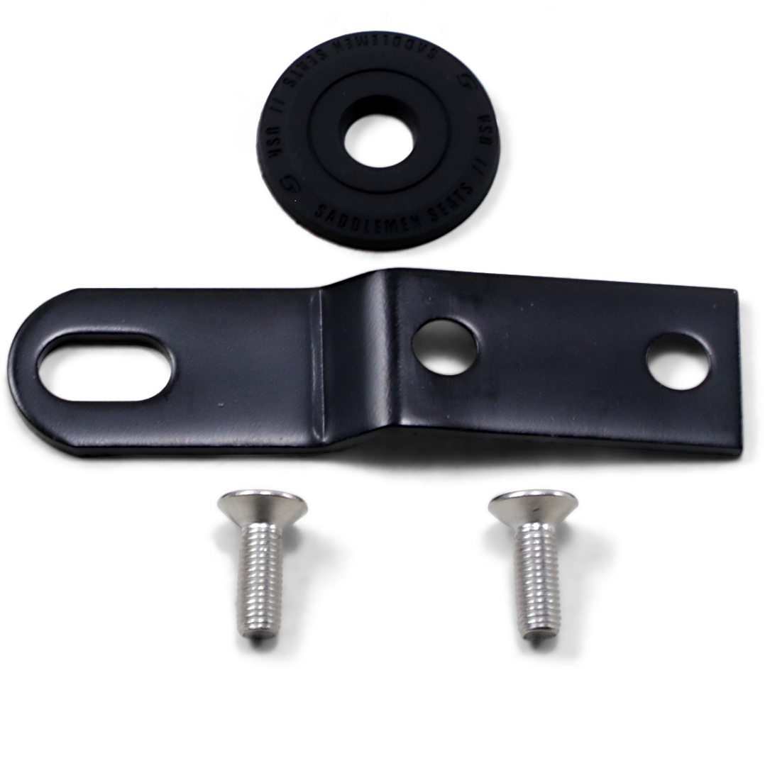 Saddlemen Black 1/4"-28 Universal Rear Motorcycle Seat Bracket for Harley