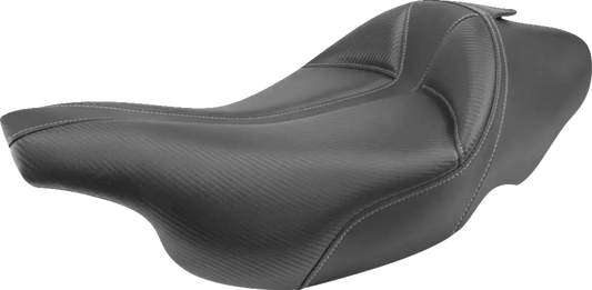 Saddlemen Dominator Gray Stitch Solo Seat for 1997-2007 Harley Touring FLHT FLTR