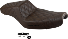 Saddlemen Brown Step up 3.3 Gallon Motorcycle Seat 2004-2022 Harley Sportster XL