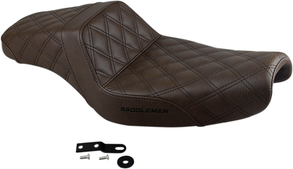 Saddlemen Brown Step up 3.3 Gallon Motorcycle Seat 2004-2022 Harley Sportster XL