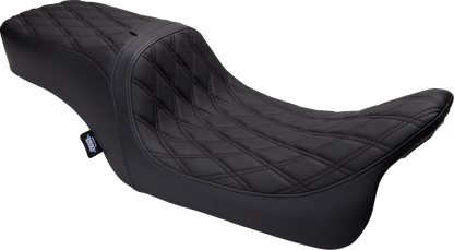 Drag Specialties Predator II Diamond Stitch Seat fits 2008-2024 Harley Touring