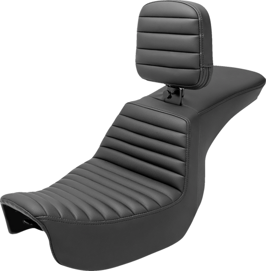 Saddlemen Step Up Tuck n Roll Seat & Backrest for 2006-2017 Harley Dyna FXD