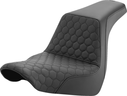 Saddlemen Step Up Honeycomb Stitch Seat fits 2018-2026 Harley Softail Low Rider