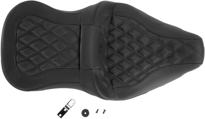 Saddlemen Roadsofa Lattice Stitch Gel Seat for 2008-2024 Harley Touring Models