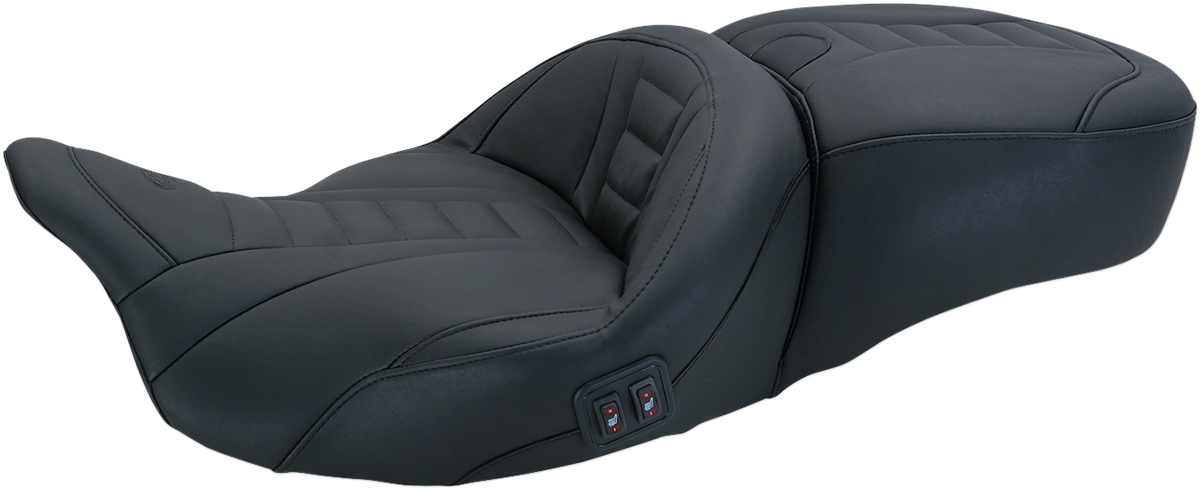 Mustang Adventure Deluxe Heated Seat for 2008-2024 Harley Davidson Touring 79007