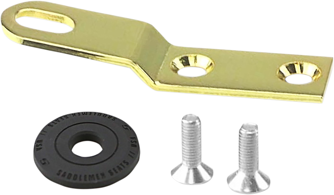 Saddlemen Gold 1/4"-28 Universal Rear Motorcycle Seat Bracket for Harley