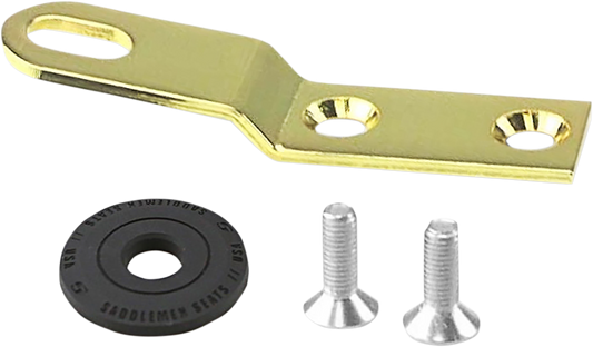 Saddlemen Gold 1/4"-28 Universal Rear Motorcycle Seat Bracket for Harley