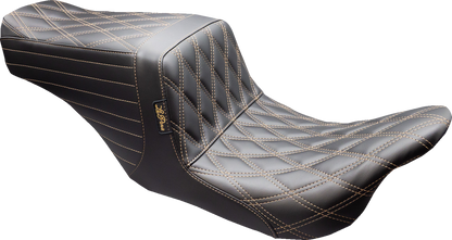 Le Pera Tailwhip Up Front Chestnut Diamond Seat fits 2008-2024 Harley Touring