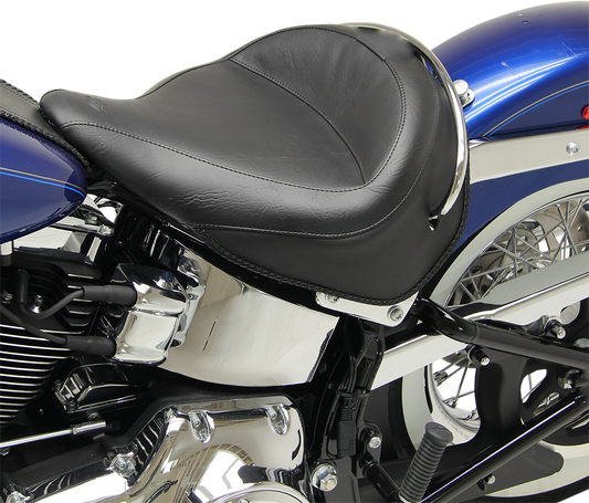 Mustang Vintage Wide Solo Vinyl Seat for 2005-2017 Harley Softail Deluxe FLSTN