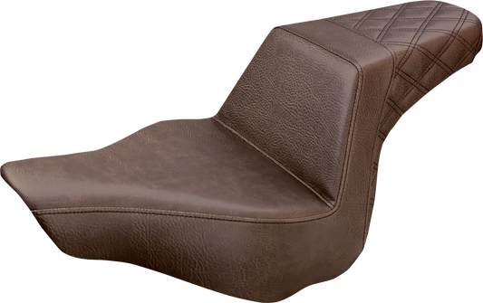 Saddlemen Step-Up Brown Seat fits 2013-2017 Harley Softail Breakout FXSB