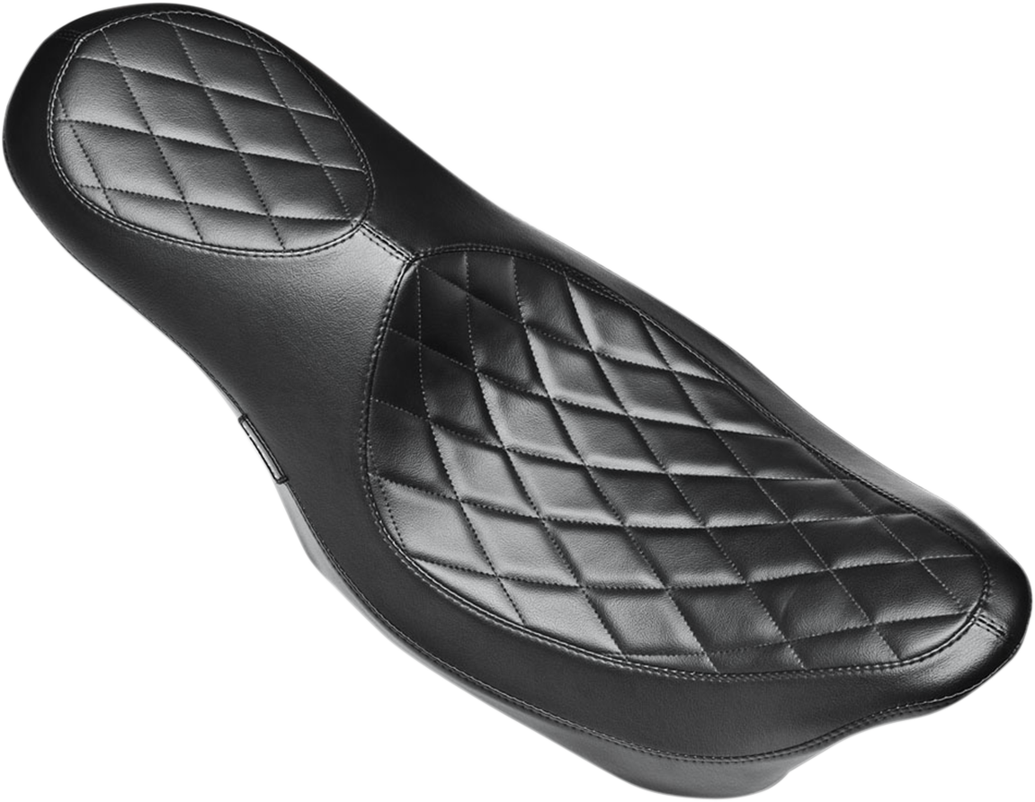 Le Pera Villain Black Diamond Stitch Seat fits 2008-2024 Harley Touring LK-817DM