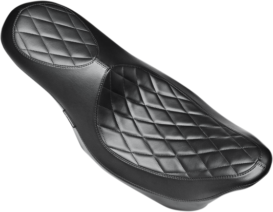 Le Pera Villain Black Diamond Stitch Seat fits 2008-2024 Harley Touring LK-817DM