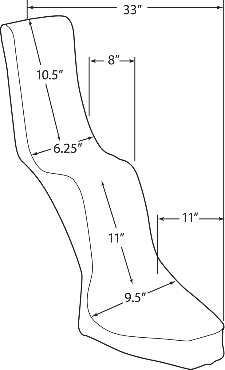 Drag Specialties King & Queen Diamond Vinyl Seat for Rigid Custom Applications