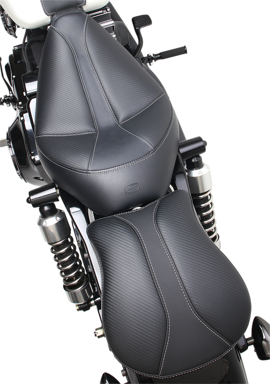 Saddlemen 9" Detachable Rear Pillion Pad Sear for Harley Davidson
