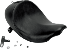 Danny Gray Black Leather Big Solo Seat 2008-2025 Harley Touring FLHX FLHR FLHTC