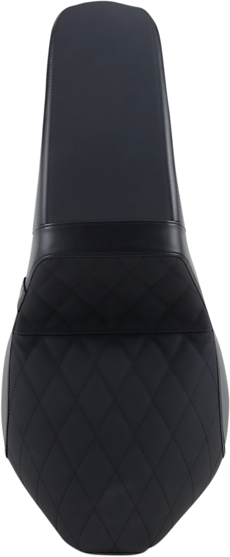 Le Pera Vinyl Black Diamond Grip Tape Kickflip Seat 2018-24 Harley Softail FXBB