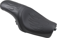 Drag Specialties Black Flame Stitch Predator Seat 2004-2022 Harley Sportster XL