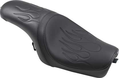 Drag Specialties Black Flame Stitch Predator Seat 2004-2022 Harley Sportster XL