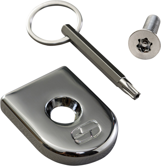 Saddlemen Chrome ATAB Motorcycle Security Seat Screw for Indian