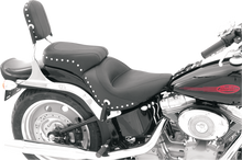 Mustang Vintage Studded Seat for 2006-2017 Harley Softail Fat Boy Springer