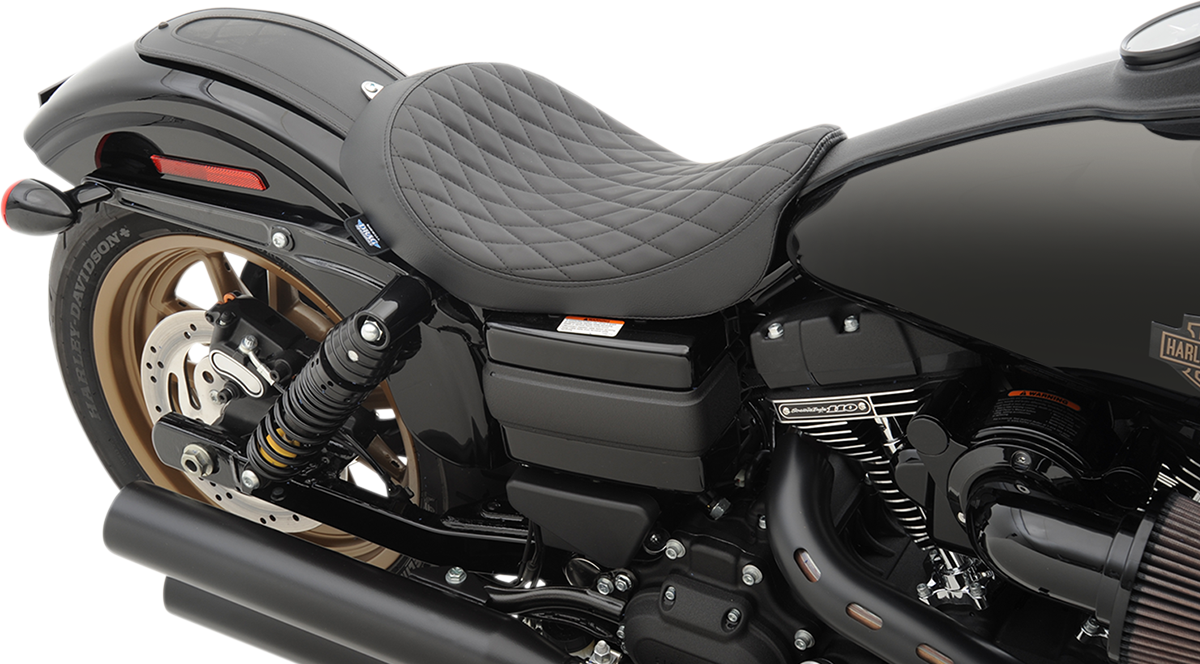 Drag Specialties Diamond Stitch Solo Seat for 2006-2017 Harley Dyna FXDL FXDB