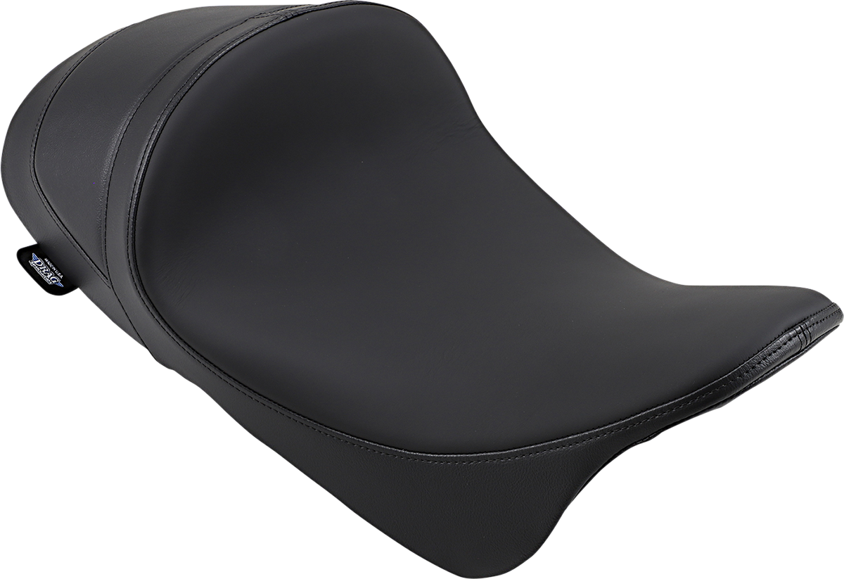 Drag Specialties Smooth Leather Solo Seat fits 2008-2024 Harley Touring Models