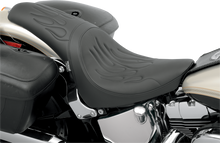 Drag Specialties Predator Flame Seat for 2000-17 Harley Softail FLST FXST FLSTS